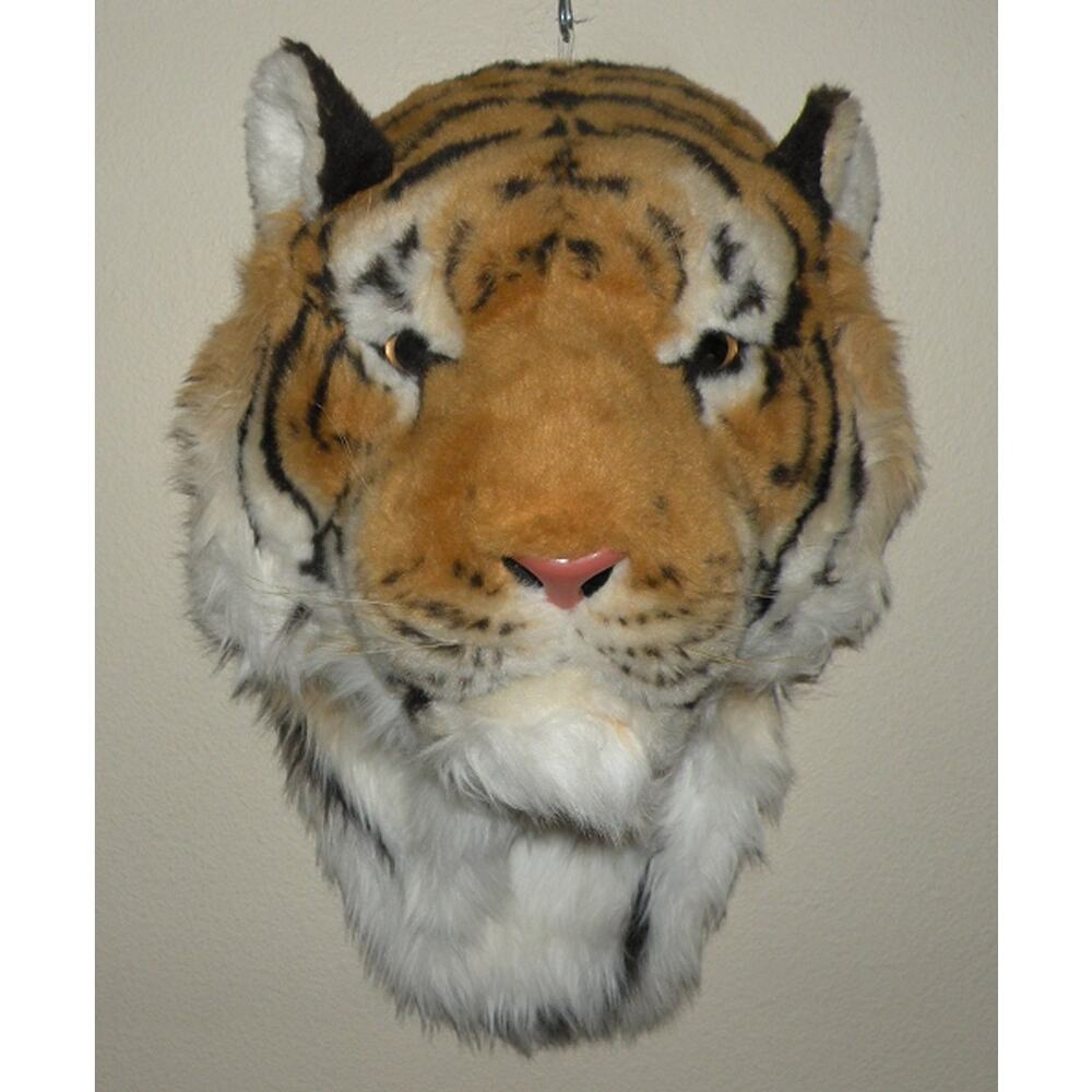 Burton and Burton Plush Wall Hanging Tiger Head Large Approx. 22” x 16” Safari